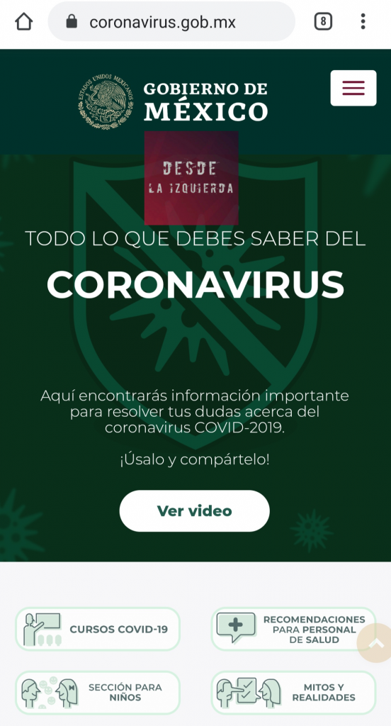 Gobierno de México sube nuevo sitio web sobre #COVID19 ...